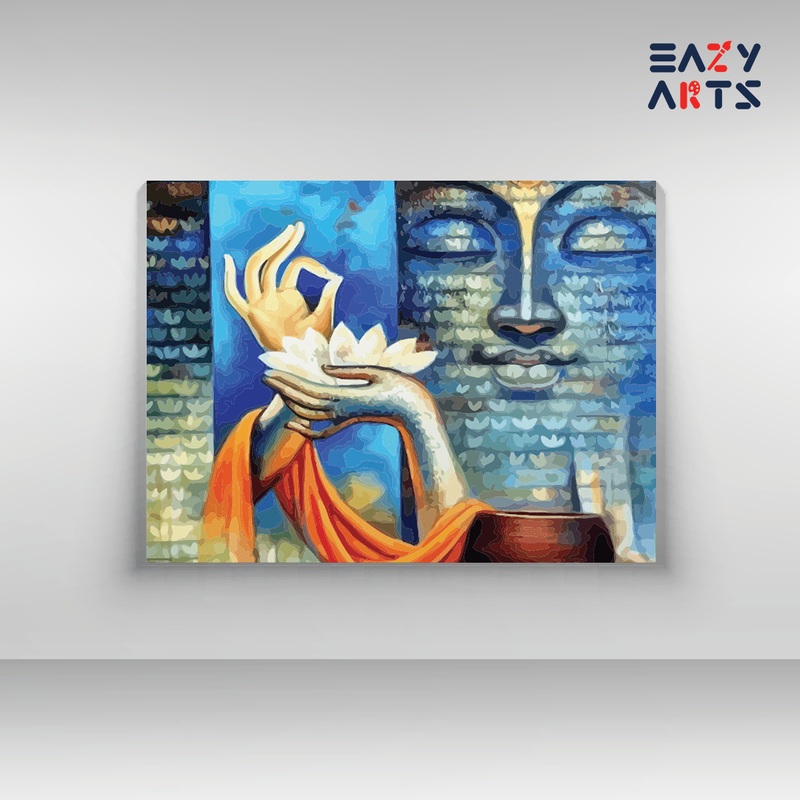 Enlightened Peace: Buddha with Lotus Paint by Numbers Kit