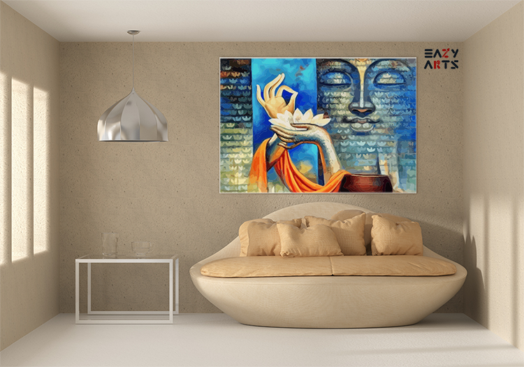 Enlightened Peace: Buddha with Lotus Paint by Numbers Kit