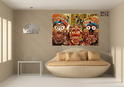 Jagannath Balabhadra and Subhadra Paint by Numbers Kit