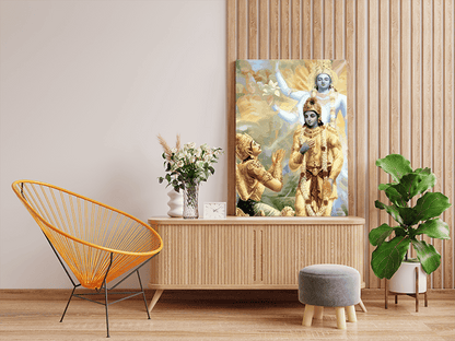 Divine Revelation: Krishna and Arjuna in the Bhagavad Gita Paint by Numbers Kit