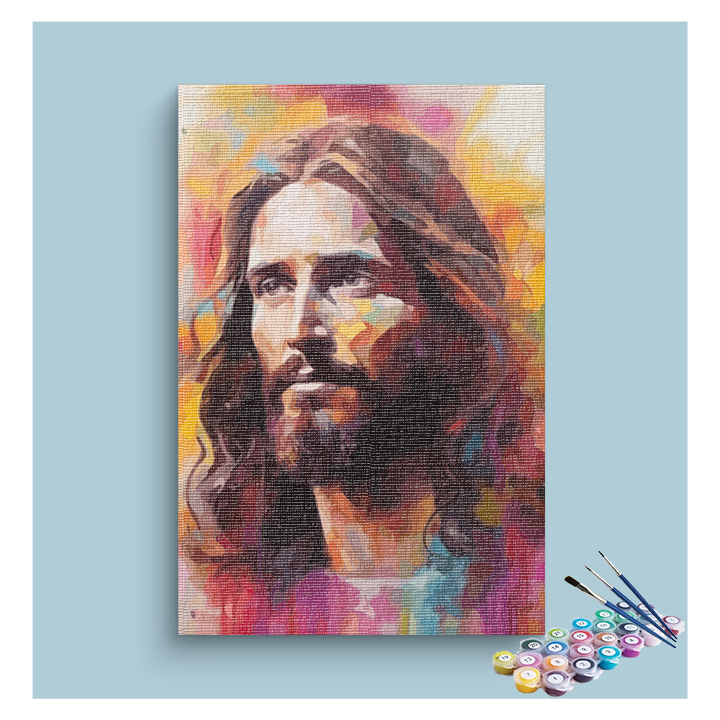 Divine Grace: Jesus Christ Paint by Numbers Kit