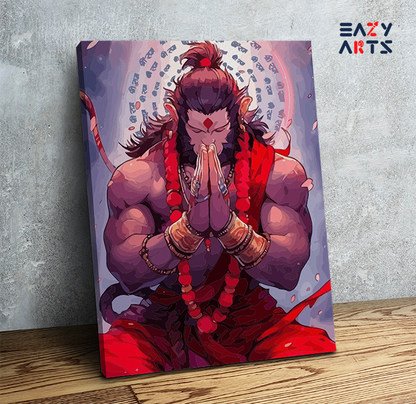 Mighty Devotion: Meditative Hanuman Paint by Numbers Kit