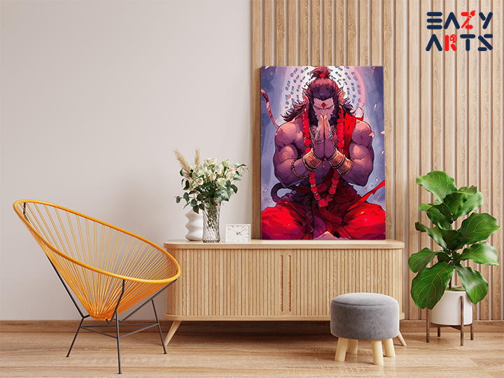 Mighty Devotion: Meditative Hanuman Paint by Numbers Kit