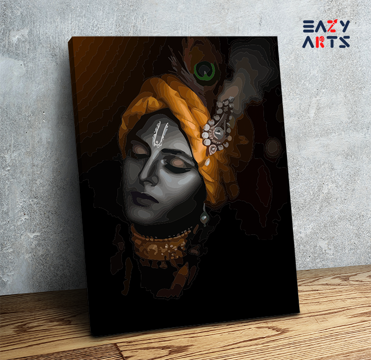 Serene Divinity: Meditative Krishna Paint by Numbers Kit