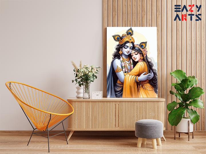 Divine Embrace: Radha Krishna Love Paint by Numbers Kit