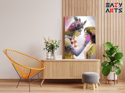 Radha Krishna Eternal Love Holi Paint by Numbers Kit