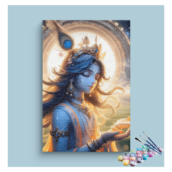 Krishna in Meditation Paint by Numbers Kit