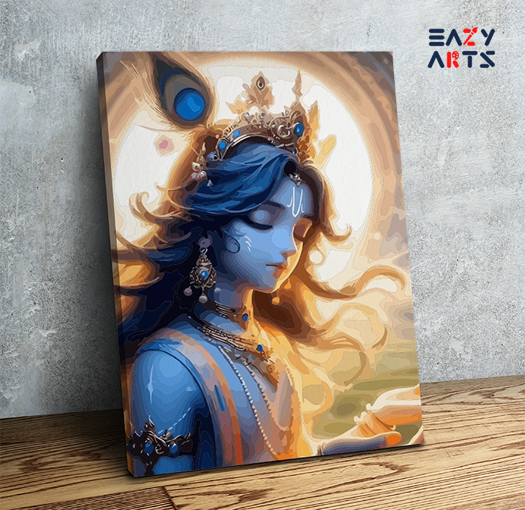 Krishna in Meditation Paint by Numbers Kit