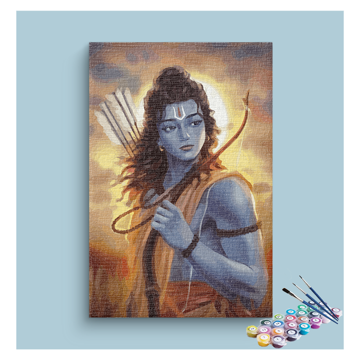 Warrior of Virtue: Lord Ram Paint by Numbers Kit
