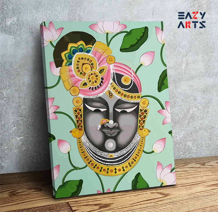 Divine Serenity: Shrinathji Lotus Paint by Numbers Kit
