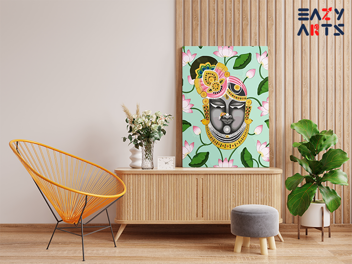 Divine Serenity: Shrinathji Lotus Paint by Numbers Kit