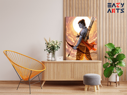 Divine Warrior: Lord Rama in Majestic Valor Paint by Numbers Kit