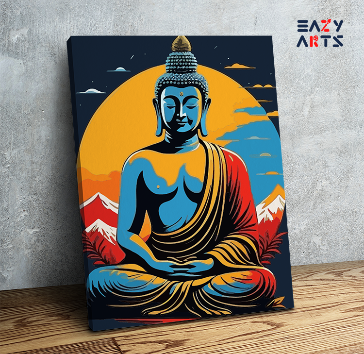 Zen Serenity: Enlightened Buddha Paint by Numbers Kit