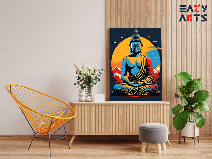 Zen Serenity: Enlightened Buddha Paint by Numbers Kit