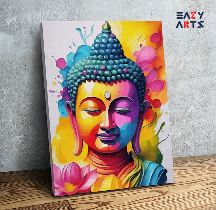 Vibrant Enlightenment: Buddha Paint by Numbers Kit