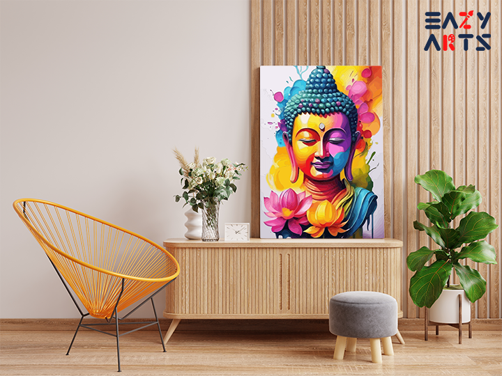Vibrant Enlightenment: Buddha Paint by Numbers Kit