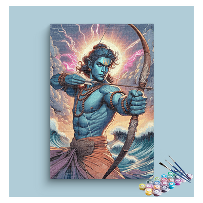 Divine Warrior: Lord Rama Paint by Numbers Kit