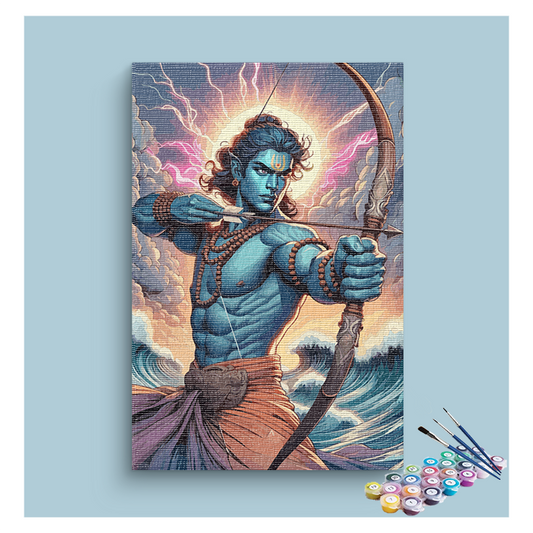 Divine Warrior: Lord Rama Paint by Numbers Kit