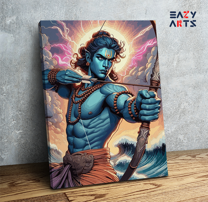 Divine Warrior: Lord Rama Paint by Numbers Kit