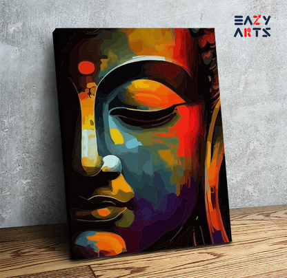 Luminous Serenity: Buddha Face Paint by Numbers Kit