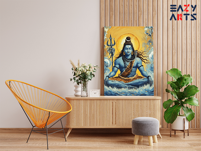 Serenity of Shiva: Meditative Shiva Paint by Numbers Kit