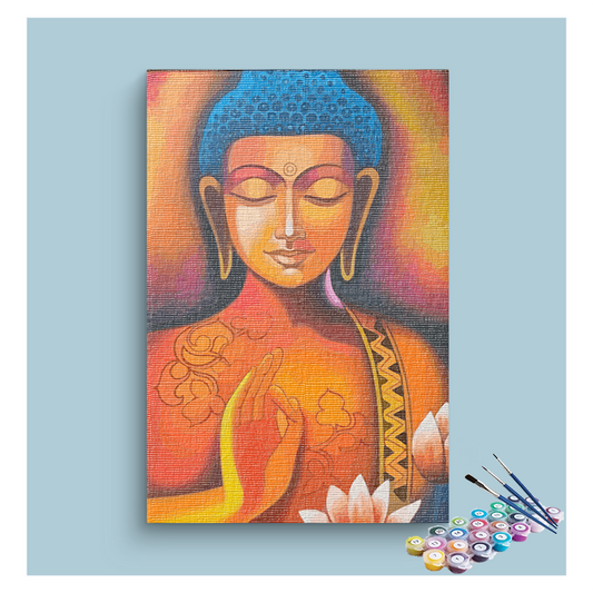 Radiant Peace: Buddha Serenity Paint by Numbers Kit