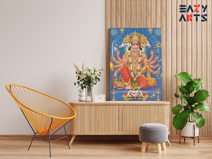 Divine Protector: Panchamukhi Hanuman Paint by Numbers Kit