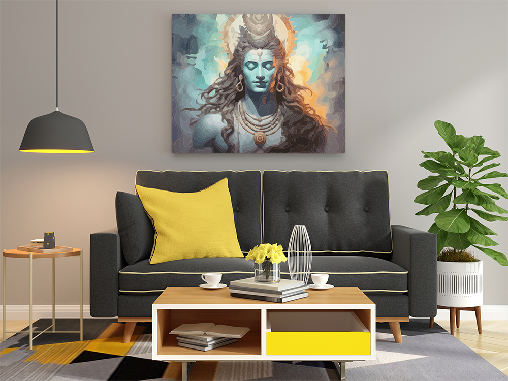 Divine Tranquility: Lord Shiva Paint by Numbers Kit