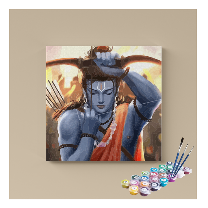 Warrior’s Prayer: Ram with Bow Paint by Numbers Kit
