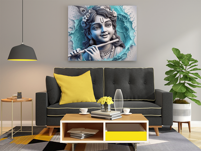 Divine Krishna Flute Masterpiece Paint by Numbers Kit