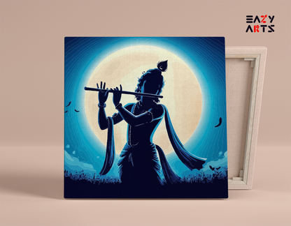 Krishna Under the Moonlight Paint by Numbers Kit