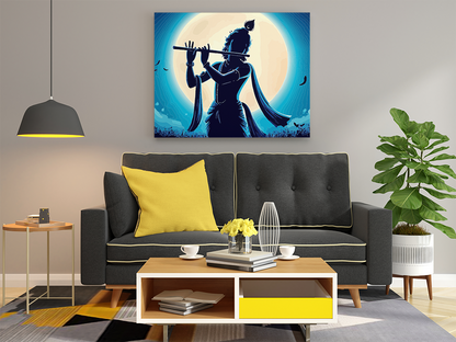Krishna Under the Moonlight Paint by Numbers Kit