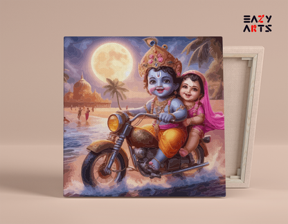 Bal Krishna and Radha's Joyride Paint by Numbers Kit