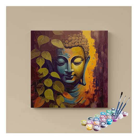 Tranquil Buddha: Serenity Under the Bodhi Tree Paint by Numbers Kit