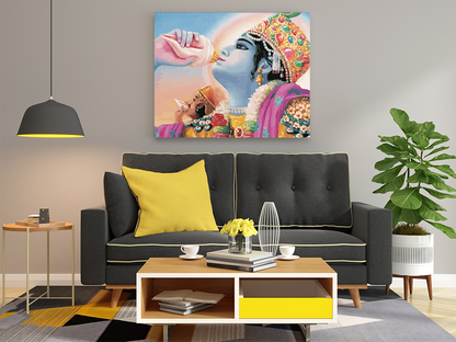 Victory Call: Lord Krishna with Shankh Paint by Numbers Kit