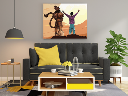 Triumph with Hanuman: Victory and Devotion Paint by Numbers Kit