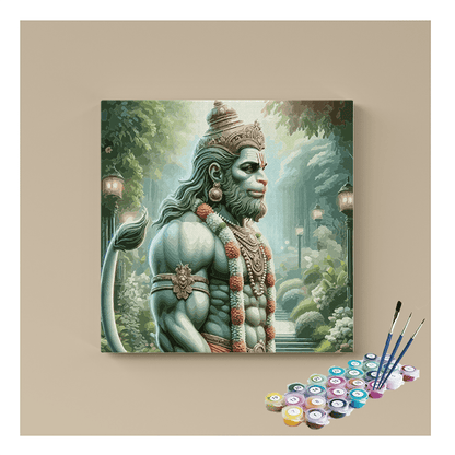 Divine Strength: Lord Hanuman Paint by Numbers Kit