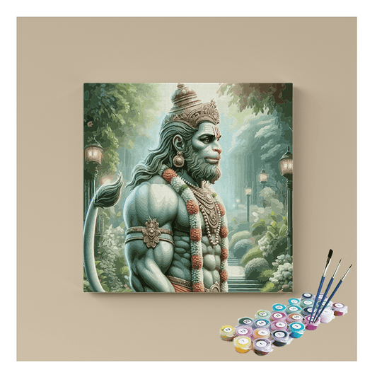 Divine Strength: Lord Hanuman Paint by Numbers Kit