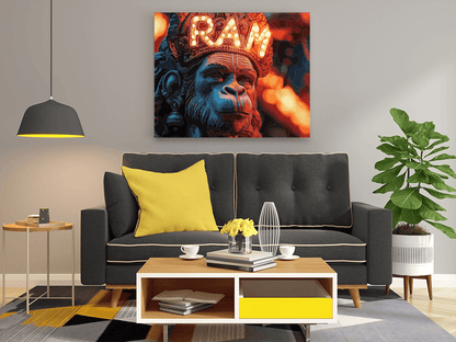 Eternal Devotion: Lord Hanuman with 'Ram' Paint by Numbers Kit