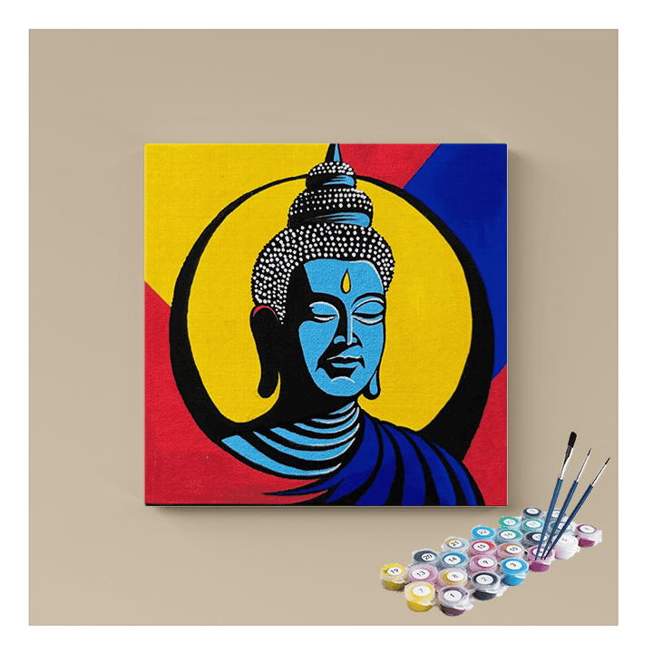 Vibrant Buddha Serenity Paint by Numbers Kit