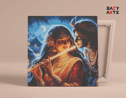 Divine Melody: Radha and Krishna Paint by Numbers Kit