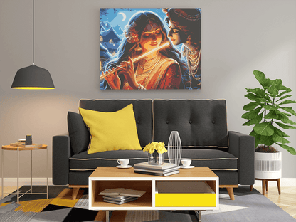 Divine Melody: Radha and Krishna Paint by Numbers Kit