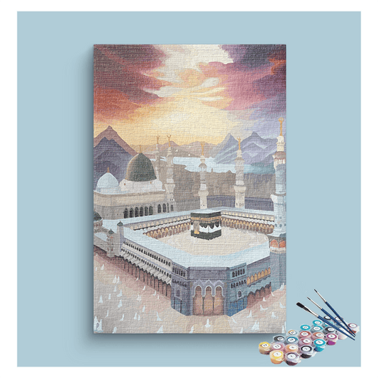 Sacred Journey: The Kaaba at Mecca Paint by Numbers Kit