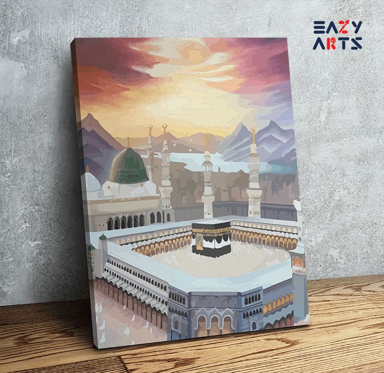 Sacred Journey: The Kaaba at Mecca Paint by Numbers Kit