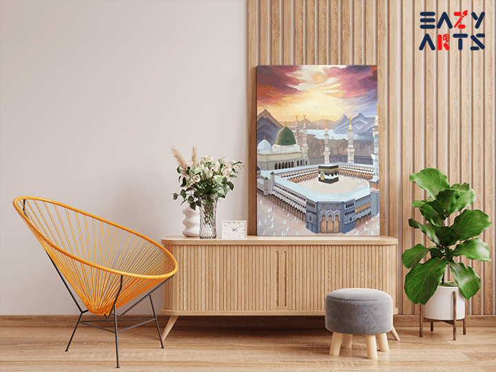 Sacred Journey: The Kaaba at Mecca Paint by Numbers Kit