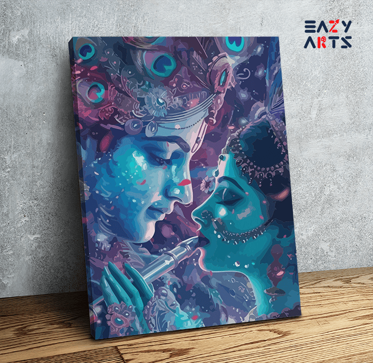 Eternal Bond: Krishna and Radha Paint by Numbers Kit