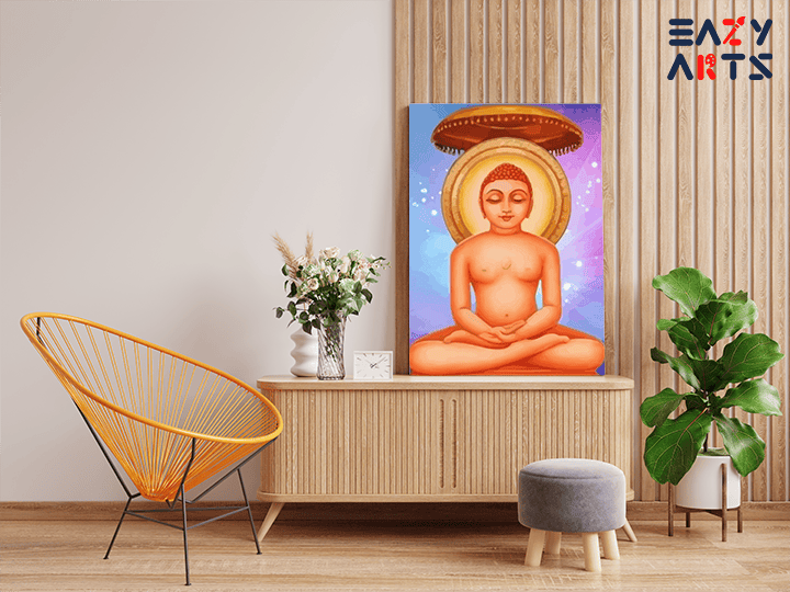 Enlightened Serenity: Jain Tirthankara in Meditation Paint by Numbers Kit