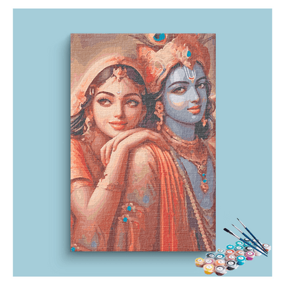 Radha Krishna Divine Love Paint by Numbers Kit
