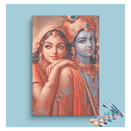 Radha Krishna Divine Love Paint by Numbers Kit