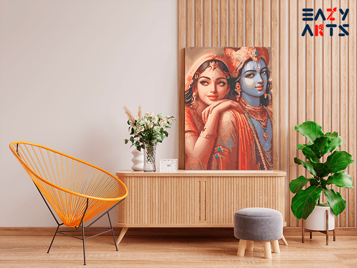 Radha Krishna Divine Love Paint by Numbers Kit